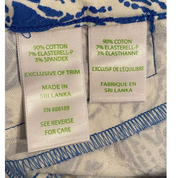 Lilly Pulitzer Kelly Skinny Ankle Dress Pants Coastal Blue White Fancy F… - Picture 13 of 16